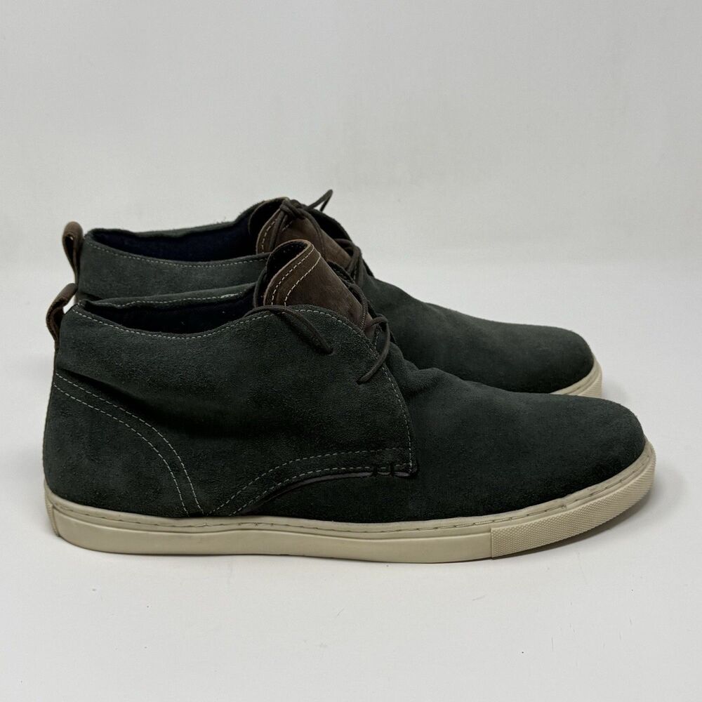 Crevo Bader Chukka Boots Mens 10 Dark Gray Suede Lace Up Hipster City Preppy